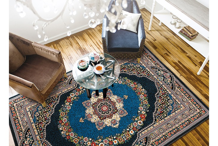 ラグ prevell プレーベル Wilton パニーナ ラグ (BL)｜モダン