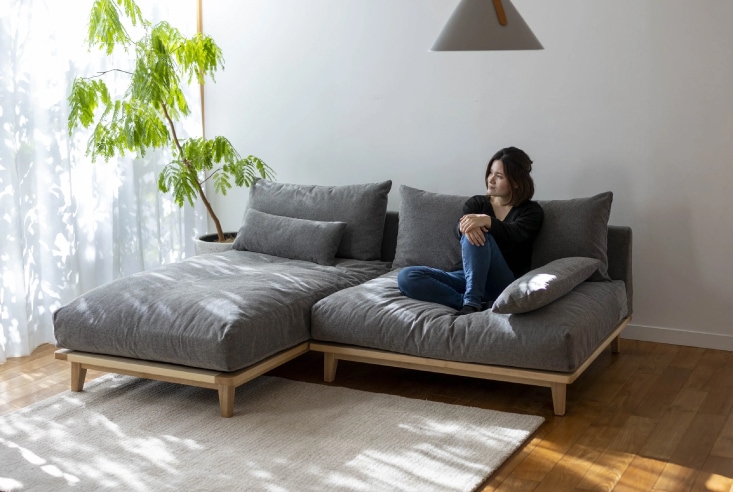 ソファ Fumi(フミ) 幸せになるソファ ワイド 標準生地｜モダン