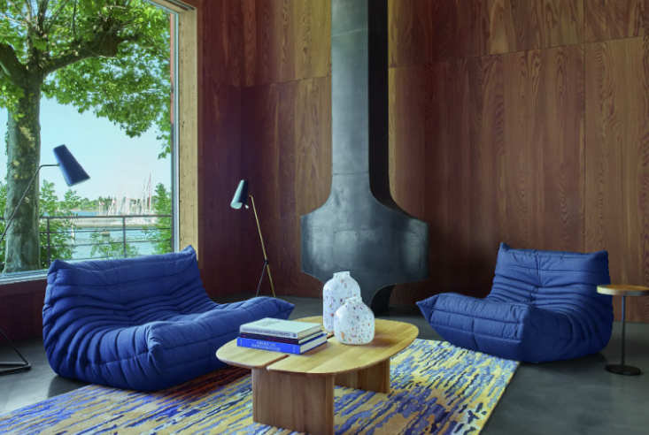 ligne roset/リーンロゼ トーゴ 1P&パフ RI685 ligne roset/リーンロゼ