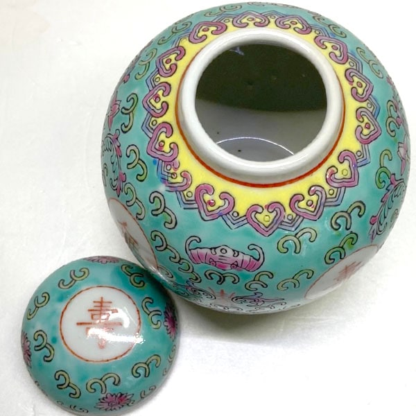 景徳鎮洋連茶壺緑【送料無料】（沖縄700円）｜食器,中国,茶器,テーブル