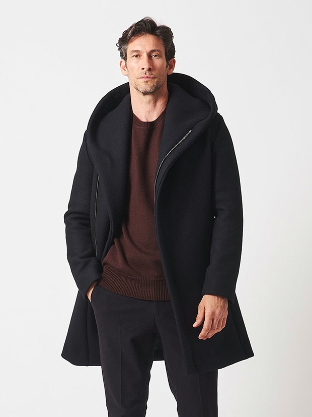 junhashimoto WRAP COAT / BLACK | junhashimoto | rumbleFISH