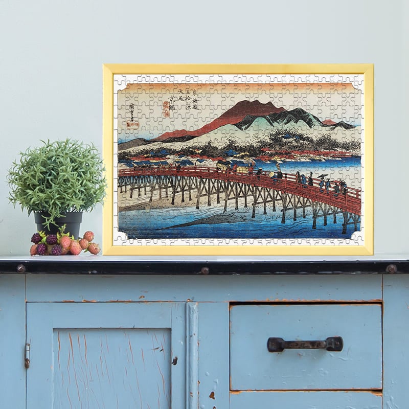 東海道五十三次 京師 三条大橋 歌川広重 ジグソーパズル アートパズル