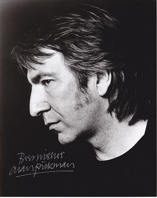 ハリー・ポッター アラン・リックマン 直筆サイン入り写真 保証書付