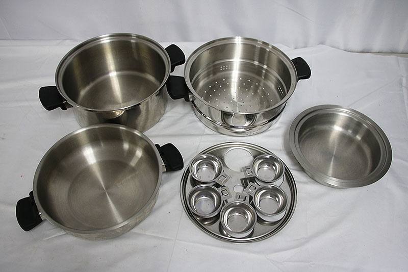 新品 アムウェイ ミキシングボウル 用 コランダー(ざる)セット