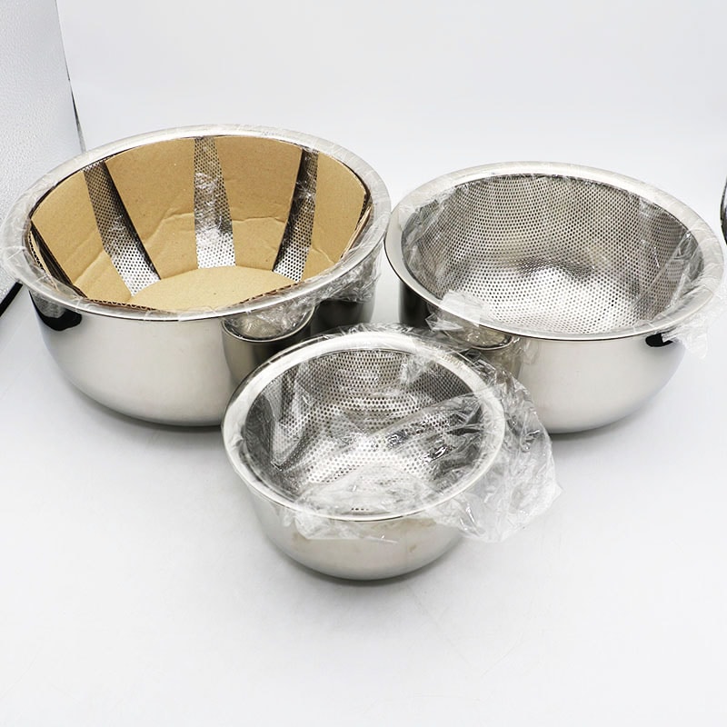 新品 アムウェイ ミキシングボウル 用 コランダー(ざる)セット