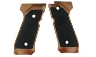 WE カスタムグリップ WE製とマルイM92F対応 木目調 Brown/Black GR