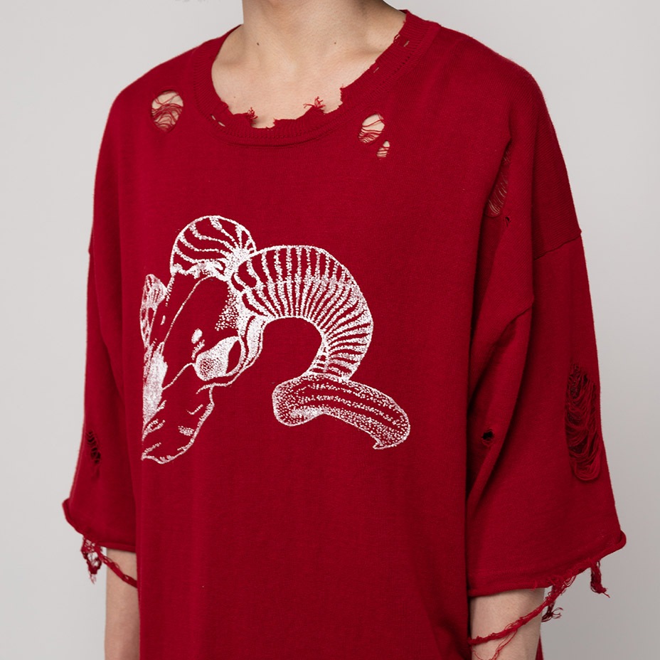 Printed Knit Tee [ G10TS024 ] Myne / マイン | メンズ OTHER BRAND