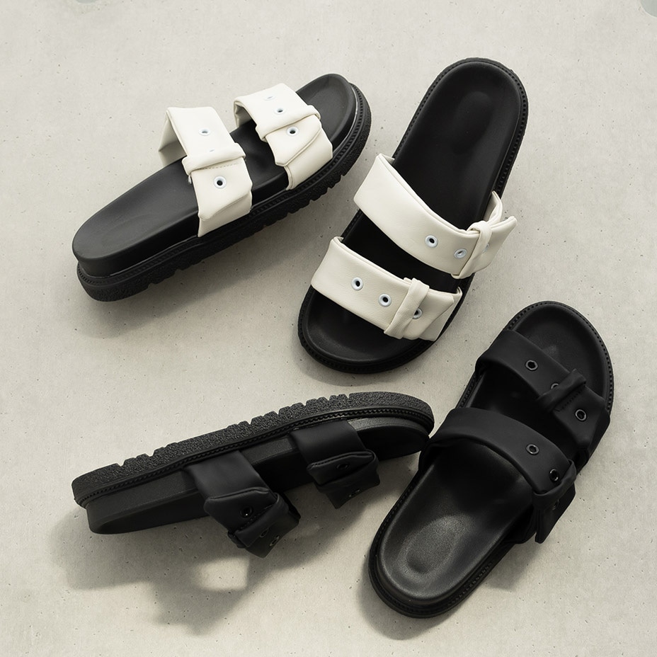 ダブルストラップ プラットフォームサンダル [ NXLIKPD-0023