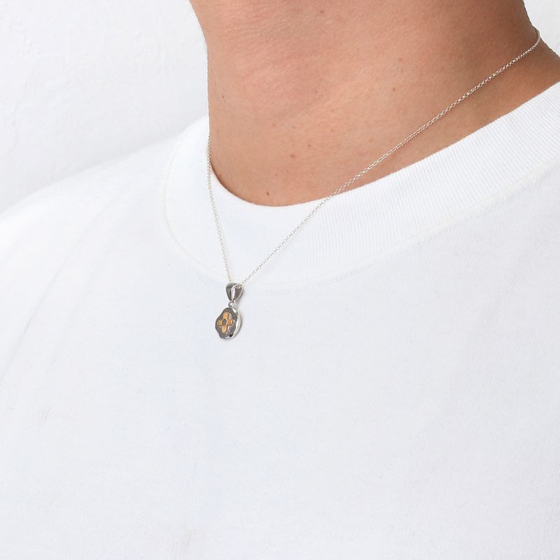 アメリカ・ニューメキシコ州旗 シルバー925製 K18（18金）ゴールド