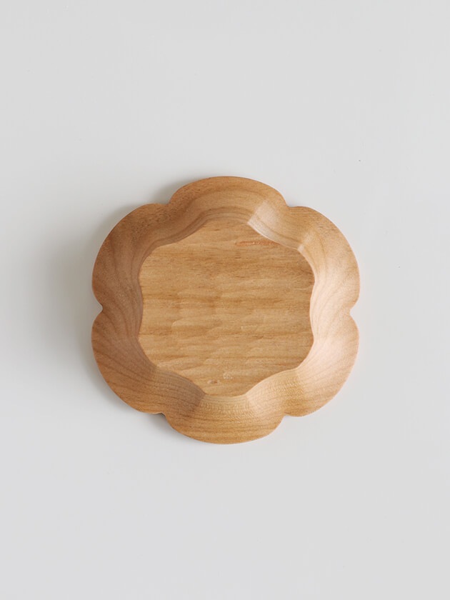 三木達也 輪花豆皿 山桜