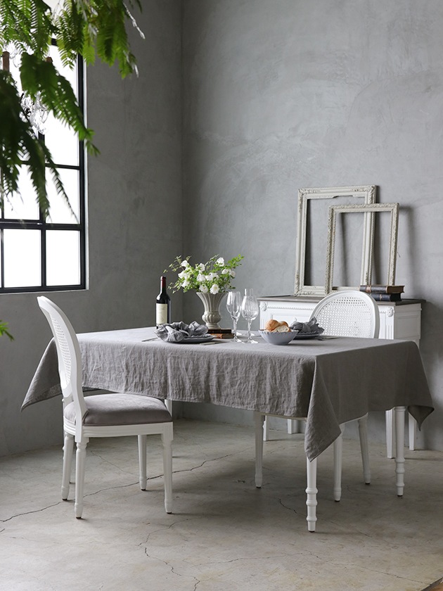 LinenMeテーブルクロスTERRAグレー