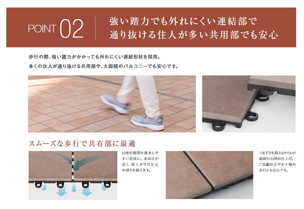 セキスイ床化粧材 クレガーレ バルコニータイル】 RIENA PLUS