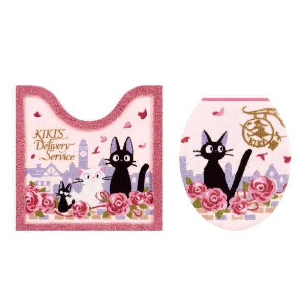 トイレ2点セット ジブリ 魔女宅 キャラ 雑貨 グッズ】トイレマット+