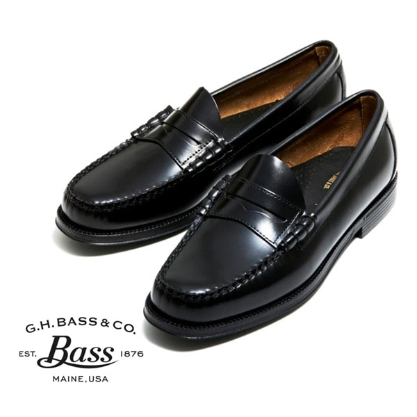 G.H.BASS ジーエイチバス コインローファー ハイシャインレザー レザー