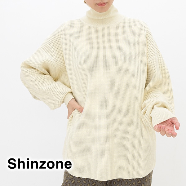 THE SHINZONE シンゾーン CO/CA TURTLE WAFFLE コットンカシミヤ