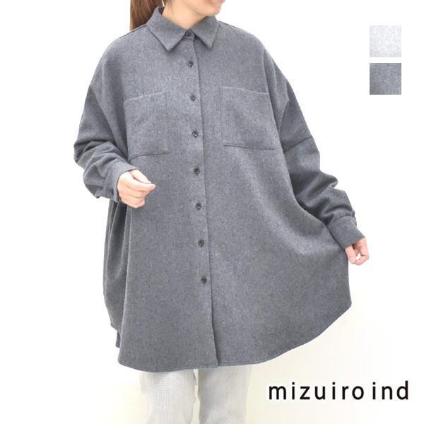 mizuiro ind ポケット付きワイドシャツ 4-230063 レディース【送料無料