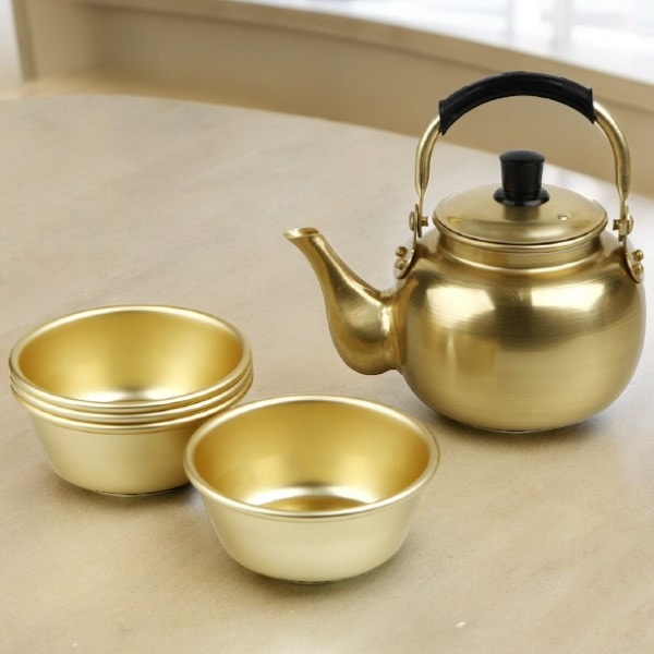 酒器]やかんセット1L用（やかん1個+コップ4個） マッコリ用やかん