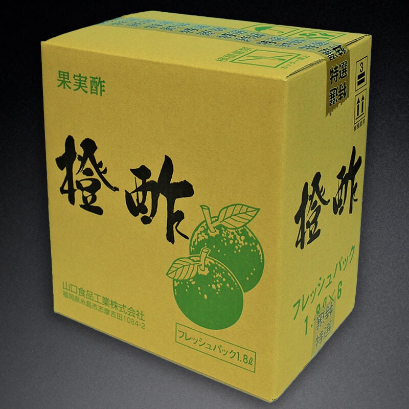 国産 特選橙酢 1.8L入×6本｜飲食業務用仕入れ注文専門 フーディーズ