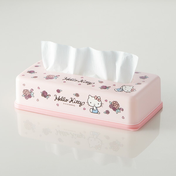 ティッシュストッカー1段 ハローキティ／TSST0_4973307501289／スケーター