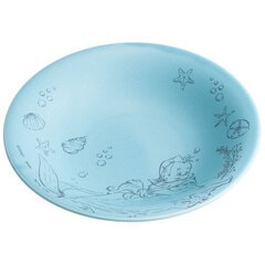 行灯皿陶器製 手描きキャラクター皿T169 行灯皿陶器製 手描き