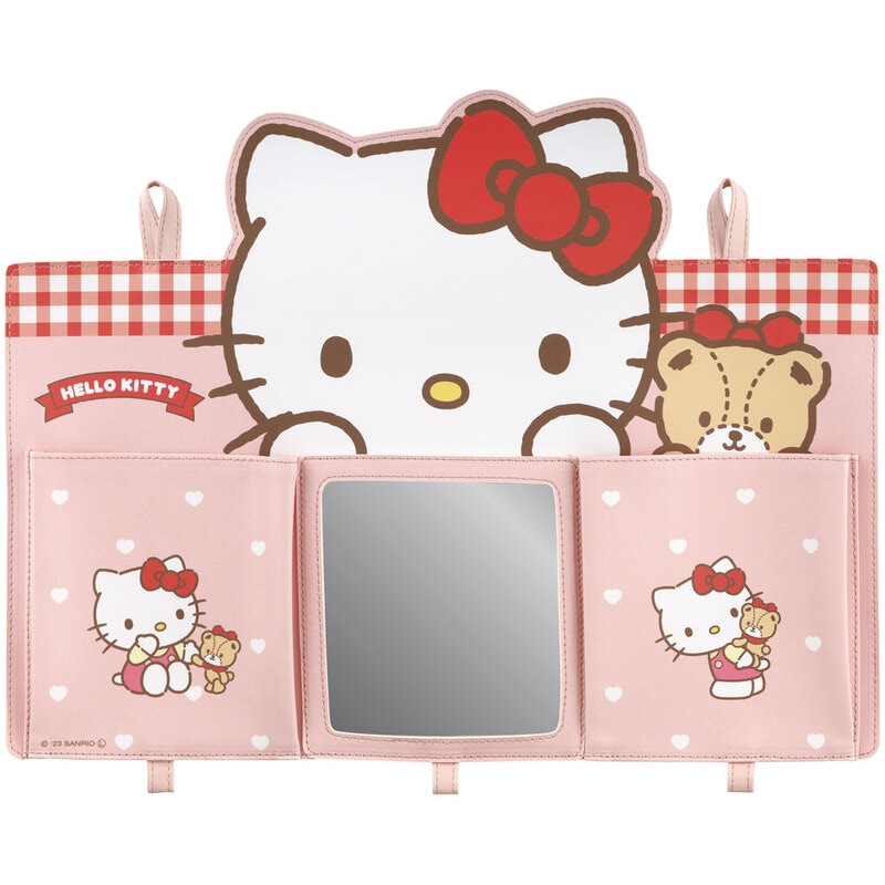 みじたく ポケット 身支度 朝 用意 準備 身だしなみ ミラー 鏡 付き