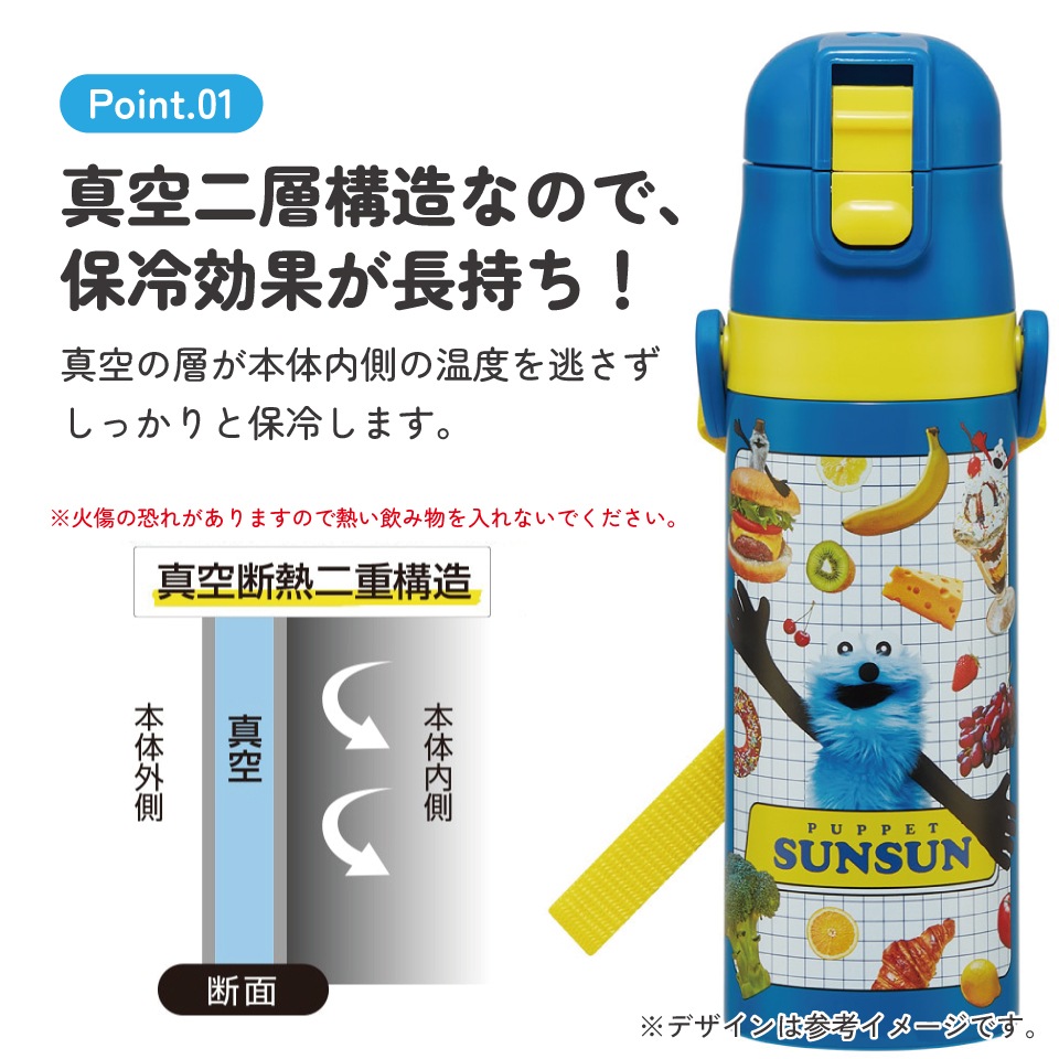 入園入学クーポン対象】スケーター 水筒 子供 470ml 直飲み ダイレクト