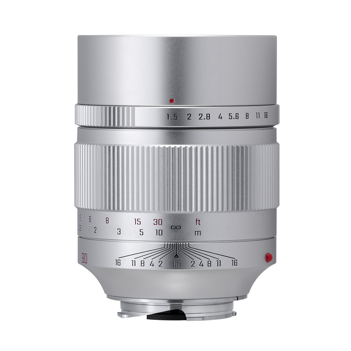 中一光学 SPEEDMASTER 90mm F1.5 ライカMマウント シルバー 【直販限定