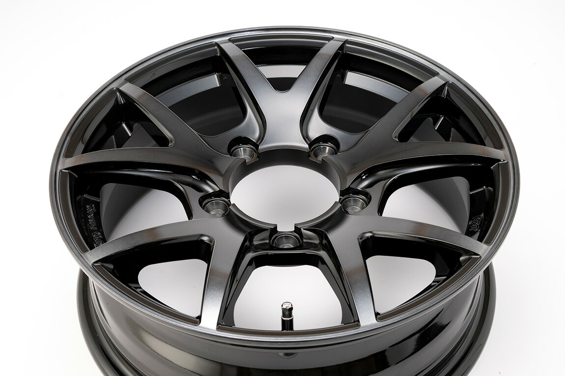 INSPIRE X 16×5.5J+20 ブラックポリッシュ 1本 ジムニー JB64、JB23