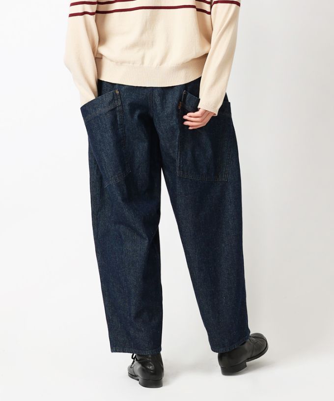マオパンツロングデニム・10オンス 人気定番バックポケットパンツ