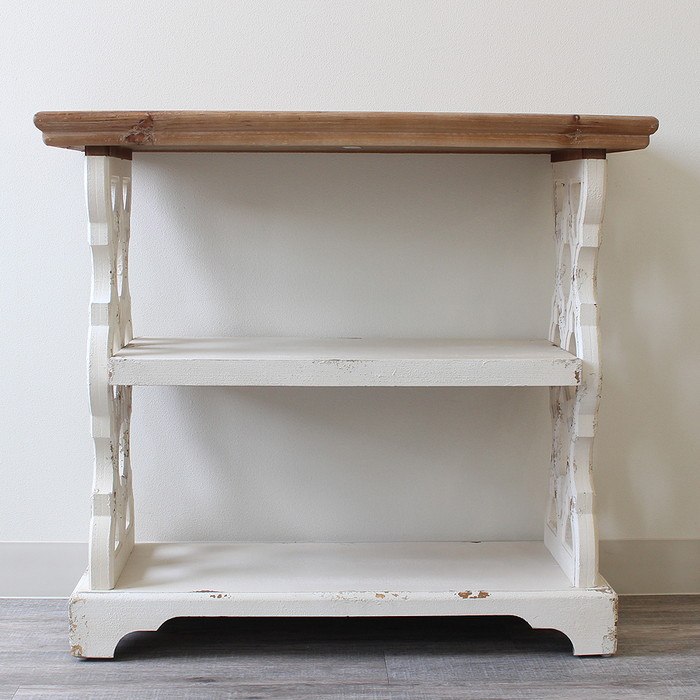 新春SALE】シェルフ アンティーク風 シャビー加工(送料込) 新春SALE