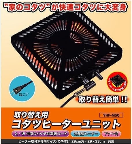 ヤマゼン こたつ用取り替えヒーターユニット（510W） YHF-M50