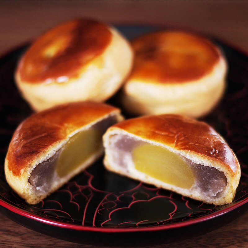 栗まんじゅう 3個入小箱 ｜ 柴田モナカ本舗 オンラインショップ