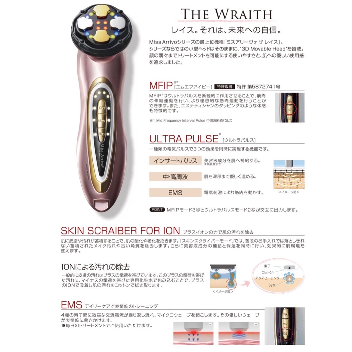 Miss Arrivo Executive Class ミスアリーヴォ 美顔器 高級美顔器