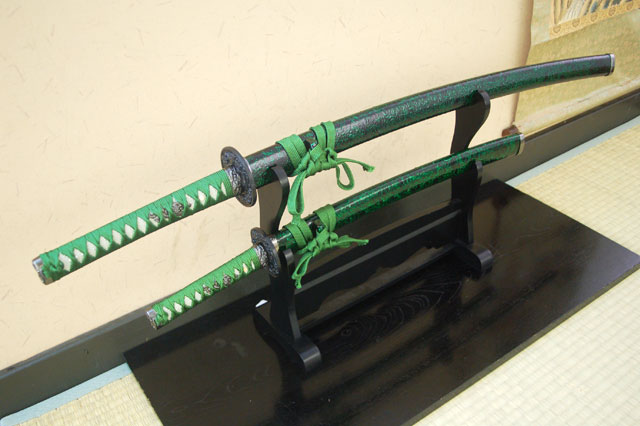 緑雲 大刀 小刀セット 模造刀｜【公式】模造刀・居合刀の専門店「忍屋」