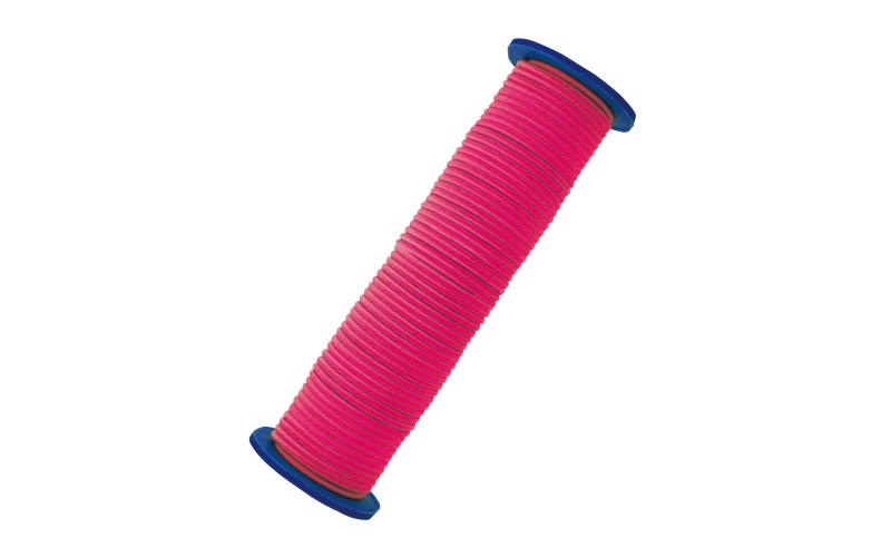 ゴム水糸 リール巻 蛍光ピンク 3㎜ 30m | 測量,ゴム水糸 リール巻
