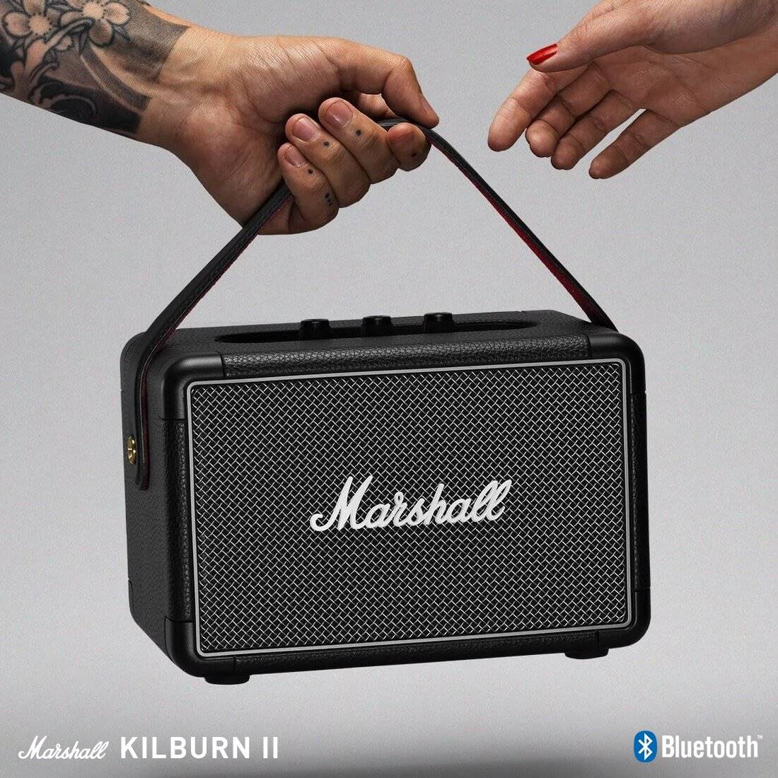 あ*様 Marshall ワイヤレススピーカー　MARSHALL Kilburn Marshall Kilburn III Portable Bluetooth Speaker - Black & Brass