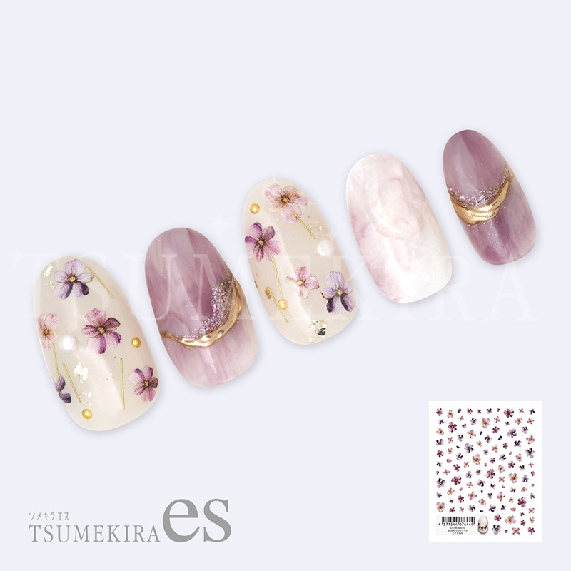 ツメキラes ネイルシールES-MOM-010 MOMOプロデュース ビオラ ミニ