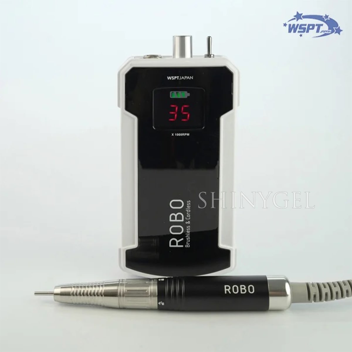 在庫処分】WSPT JAPAN：ネイルマシン ROBO（ロボ） 充電式 35000rpm