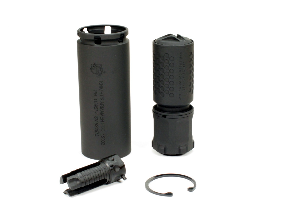 IRON AIRSOFT KAC QDC/MCQ-PRTタイプサプレッサーセット ブラック