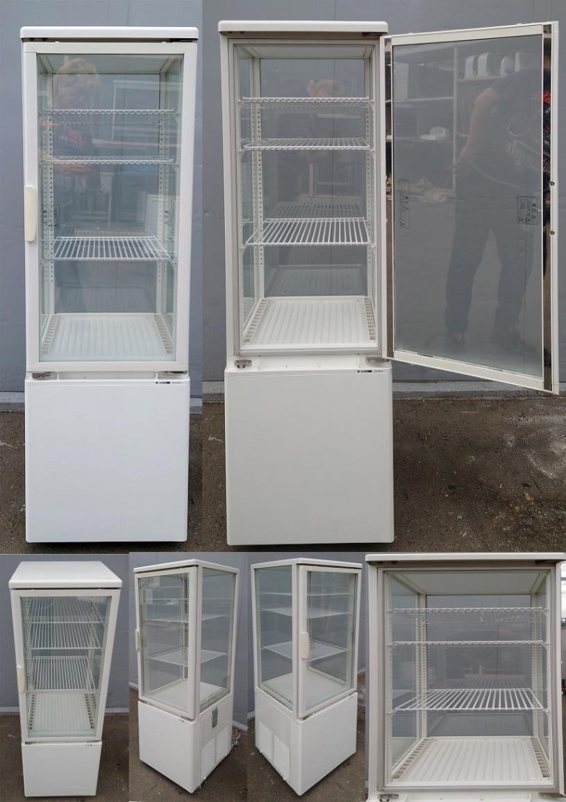 4面冷蔵ショーケース 100v 96L サンデン AGV-90X-E | 中古 冷え物厨房