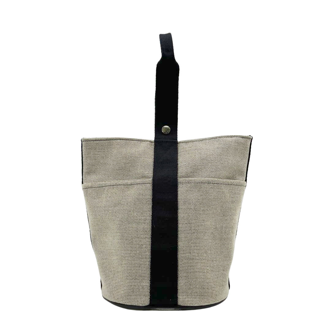 HERMES エルメス ハンドバッグ サクソーMM トワルアッシュ キャンバス