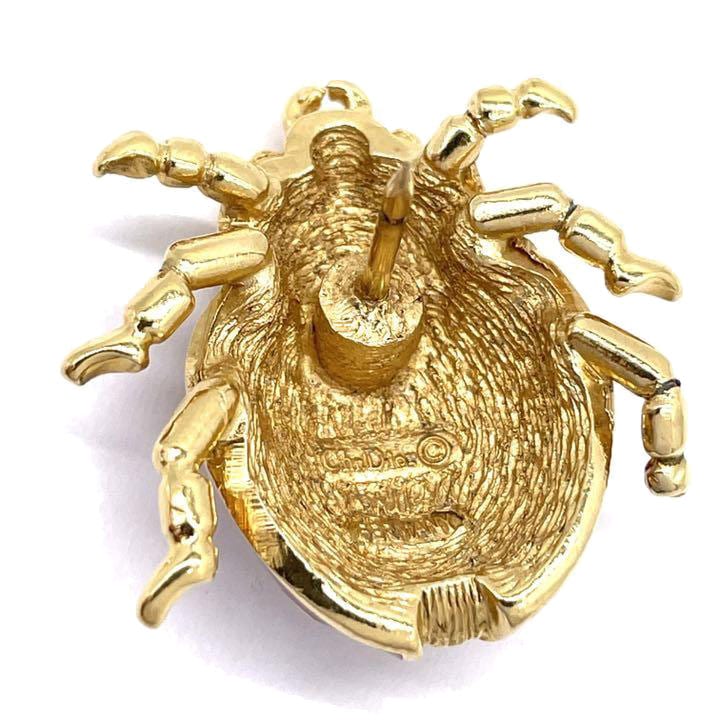 Christian Dior クリスチャン・ディオール ピンブローチ てんとう虫