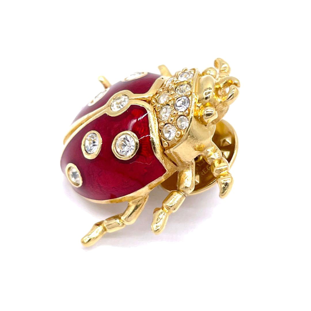 Christian Dior クリスチャン・ディオール ピンブローチ てんとう虫