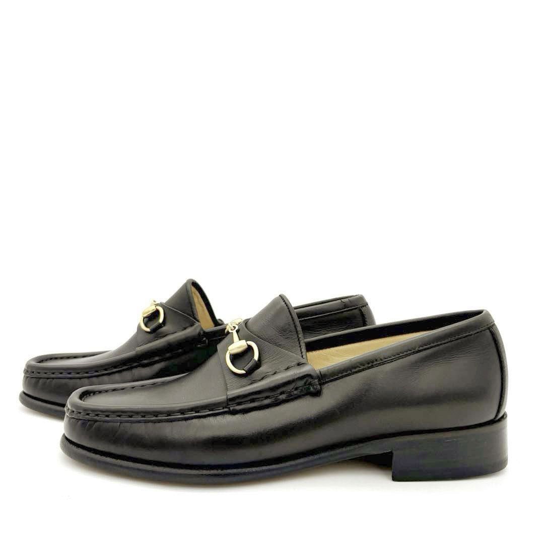 GUCCI グッチ ローファー ホースビット レザー ダークブラウン