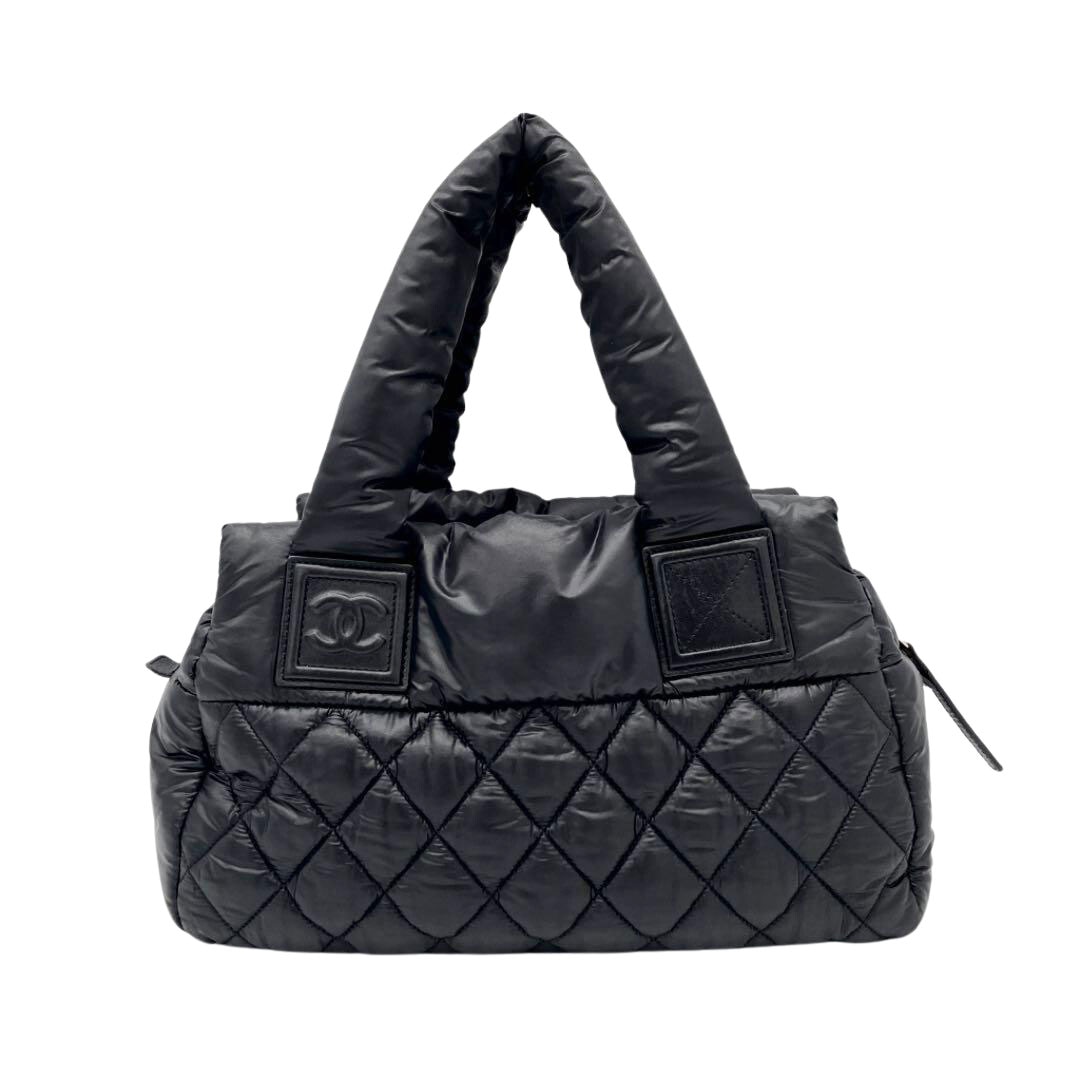 CHANEL シャネル コココクーン ハンドバッグ ナイロン キルティング