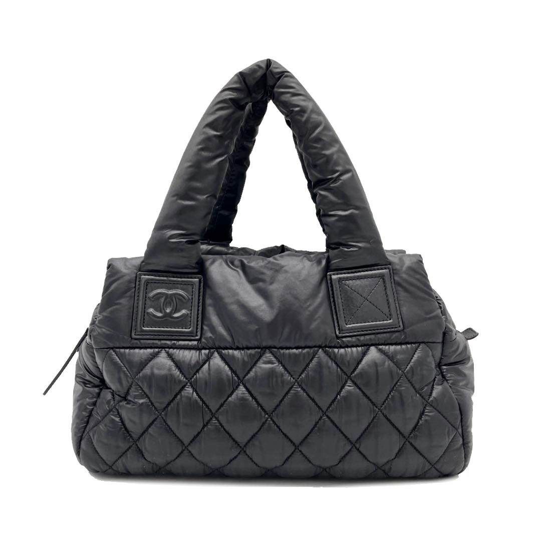 CHANEL シャネル コココクーン ハンドバッグ ナイロン キルティング