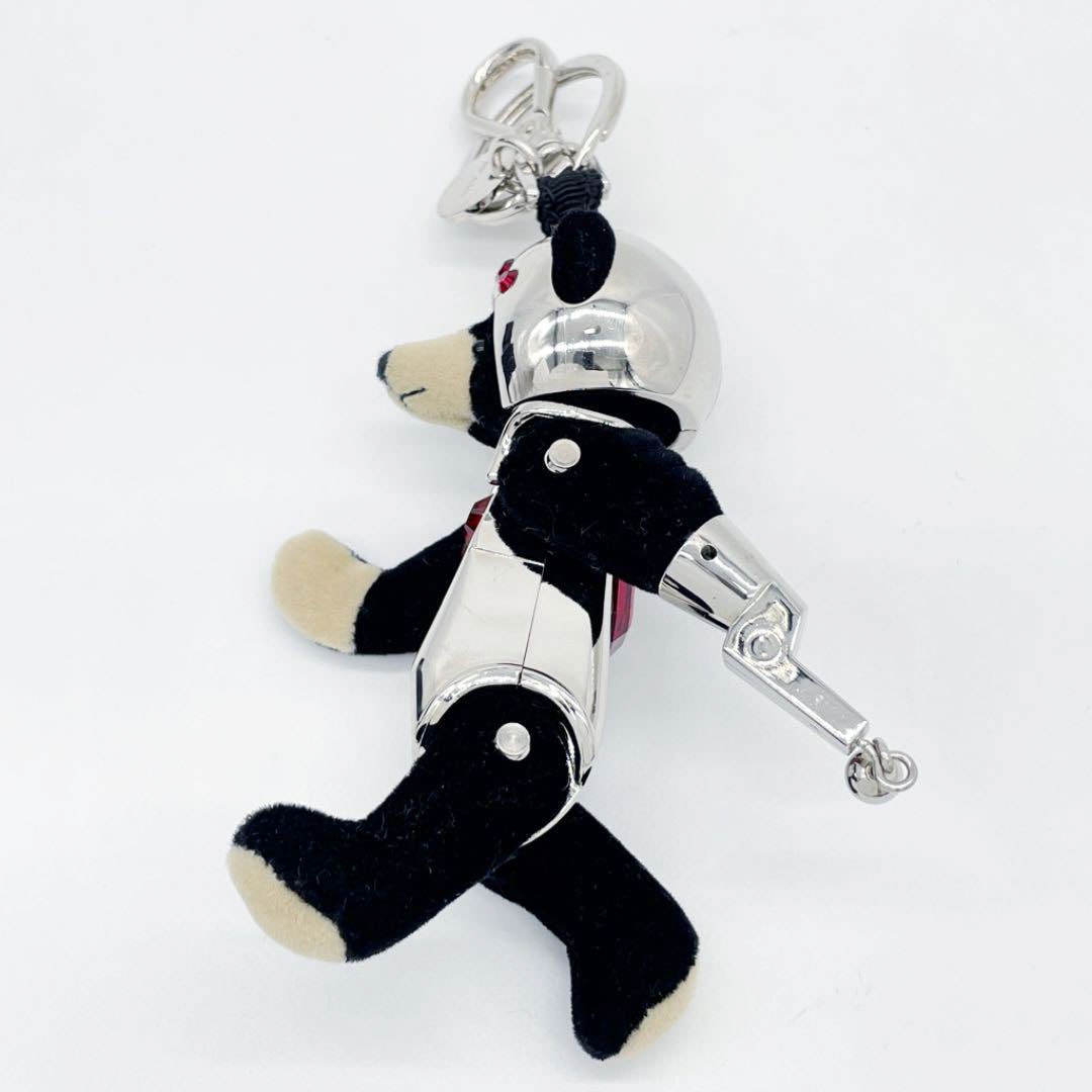 PRADA プラダ バッグチャーム キーホルダー ベア ロボット メタル