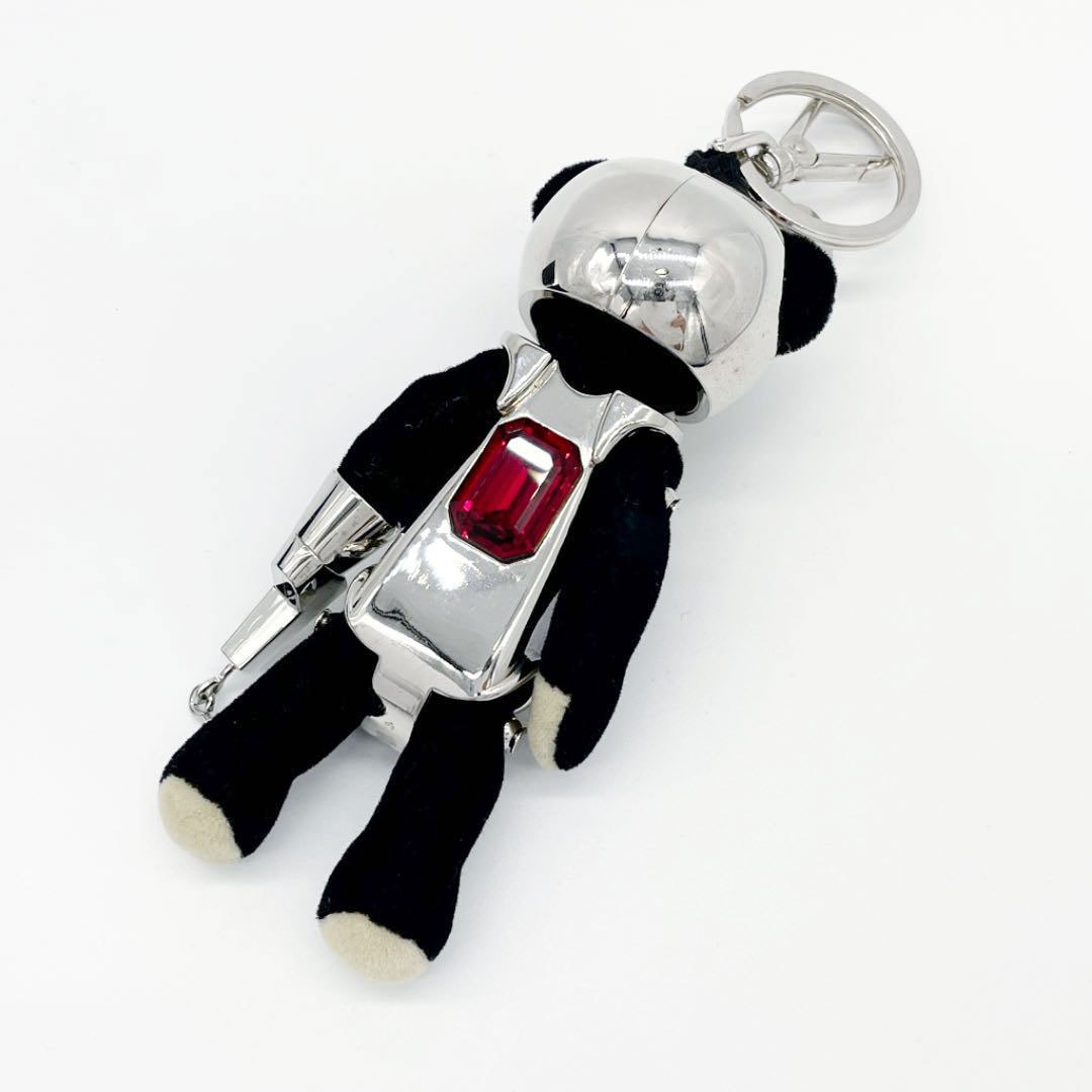 PRADA プラダ バッグチャーム キーホルダー ベア ロボット メタル
