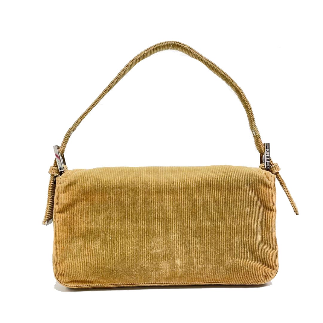 FENDI フェンディマンマバケット コーデュロイ ショルダーバッグ