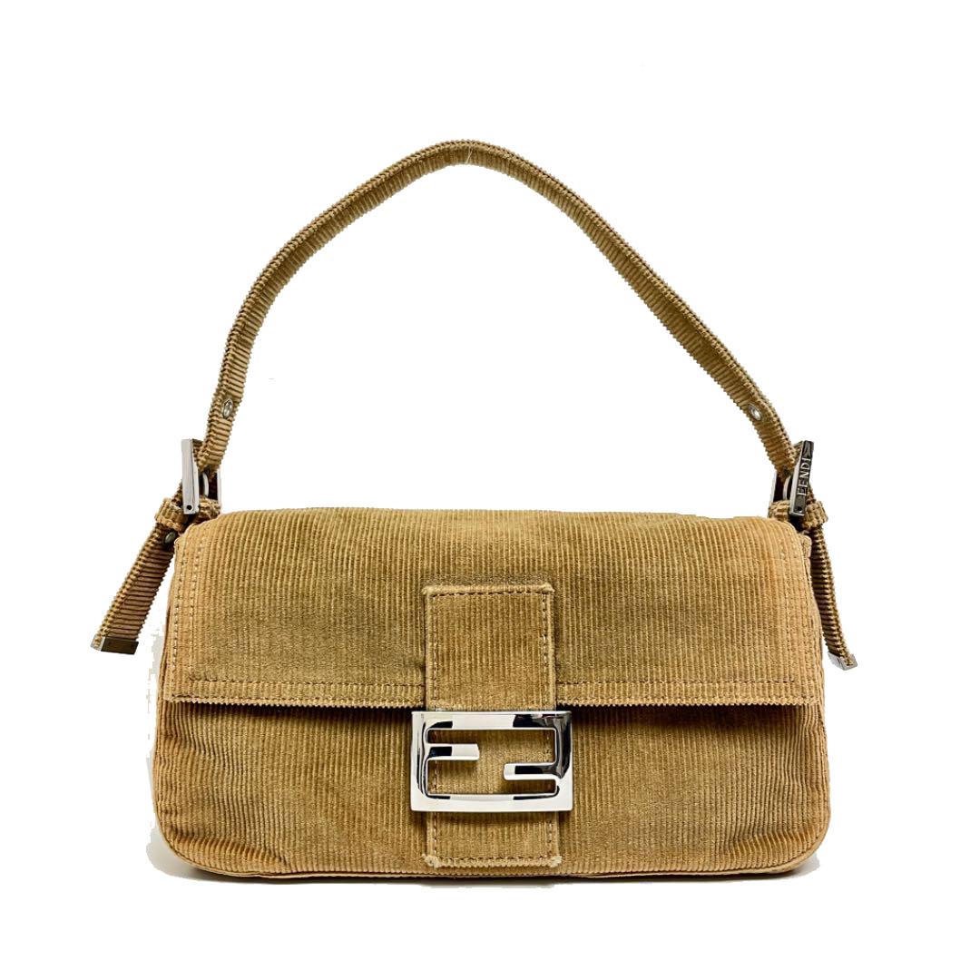 FENDI フェンディマンマバケット コーデュロイ ショルダーバッグ